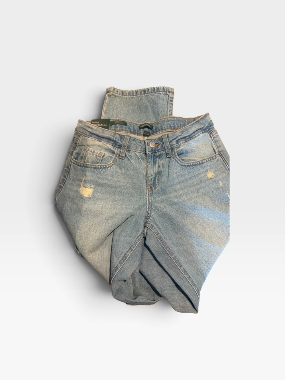 Wild Fable Light Blue Women's Distressed Straight-Leg Jeans size 2